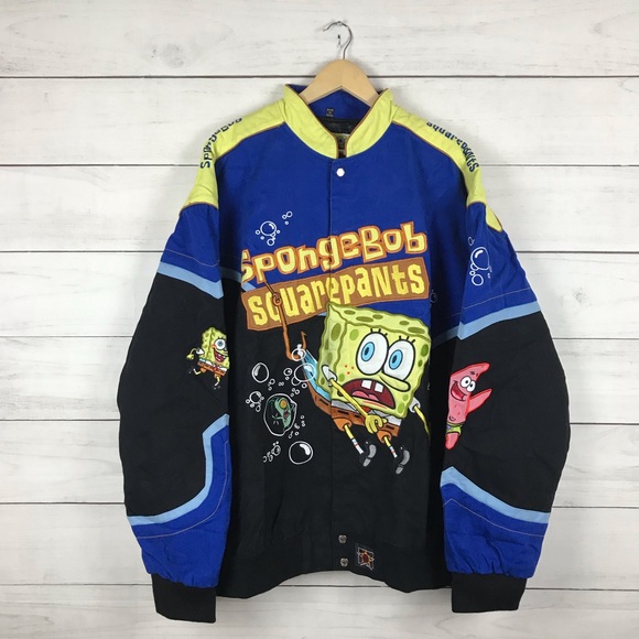 Vintage Other - Vintage SpongeBob Squarepants Jeff Hamilton Racing Jacket